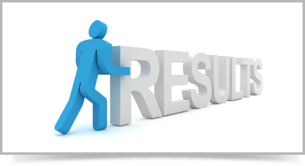 image of man pushing results text